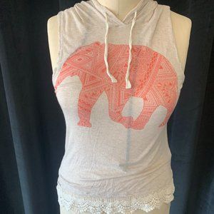 Elephant Hooded Tank Top